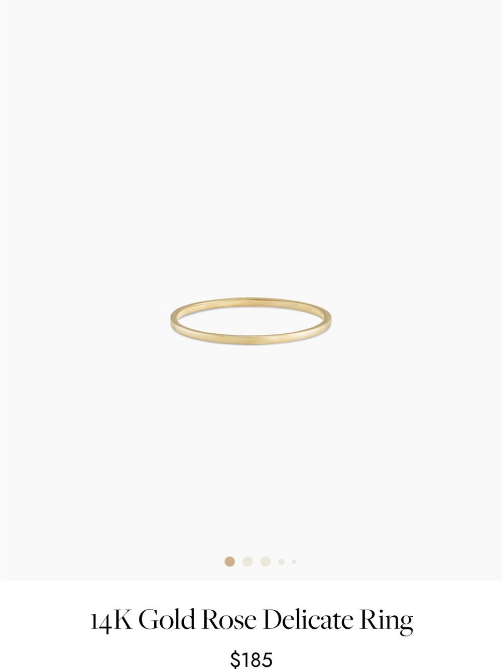 Gorjana 14K Gold Thin Stackable Ring